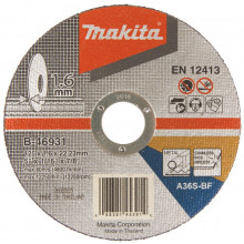 Makita B-46931 Disques a tronçonner pour métal et inox 125x1.6x22