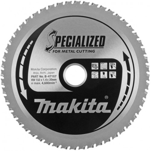 Makita B-47042 Lame de scie circulaire, alliage 150x20mm TCT 52Z= =B-47167