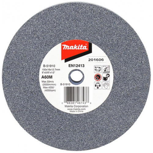 MAKITA B-51910 Pierre a aiguiser A60M 150x16x12.7mm