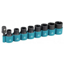 Makita B-54645 Ensemble de 8 douilles pour visseuses a chocs