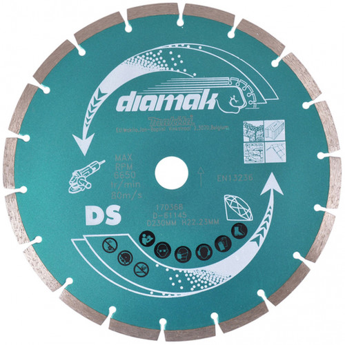 Makita D-61145 Disque a tronçonner diamanté 230x22,23mm