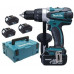 Makita DDF458RF3J Perceuse visseuse Li-ion ( 91 Nm/3x3,0Ah/18V) Makpac