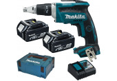 MAKITA DFS452RTJ Visseuse plaque de plâtre sans fil LXT (2x 5,0Ah/18V), Makpac