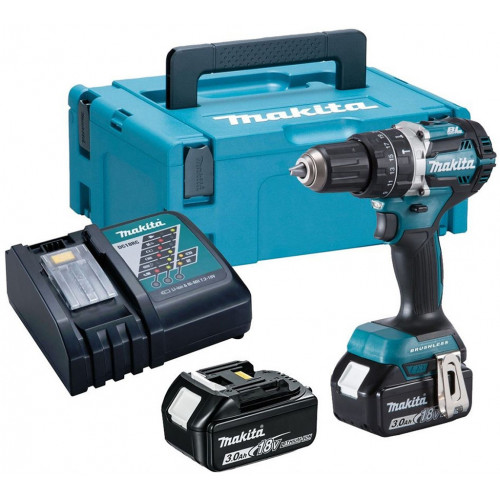 Makita DHP484RFJ Perceuse a percussion Li-ion (2 x 3,0 Ah/18V) Makpac