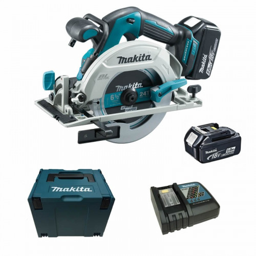 Makita DHS680RTJ Scie circulaire (2x5,0Ah/18V) Makpac 3