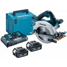 Makita DHS710PT2J Scie circulaire 190mm, Li-ion LXT (2x5,0Ah/18V) Makpac