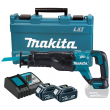 Makita DJR187RTE Scie récipro Li-ion LXT (18V/2x5,0Ah)