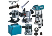 Makita DRT50ZJX2 Affleureuse Li-ion LXT 18V (Produit seul + kit d'accessoires)