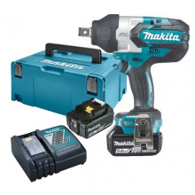 Makita DTW1001RTJ Boulonneuse a chocs 3/4" Li -ion (2x18V/5,0Ah) MakPac