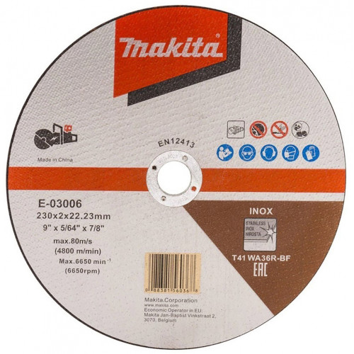 Makita E-03006 Disque a tronçonner 230x2x22mm