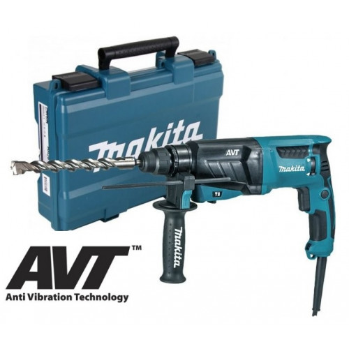 Makita HR2631FT Marteau combiné avec AVT et mandrin échangeable 2,4J/ 800W)