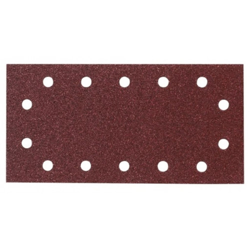 Makita P-35651 Papier abrasif pour bois 115x280 14 trous K60, 50 pcs Makita P-35651 Papier abrasif pour bois 115x280 14 trous K60, 50 pcs