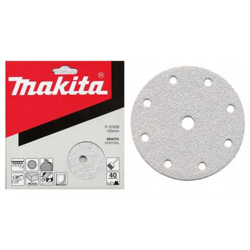 Makita P-37895 Disques abrasifs 150mm K180 10Qté