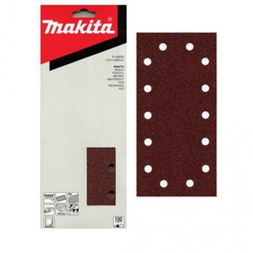 Makita P-43022 Papier abrasif Velcro 115 x 229 mm, K40, 10Qté