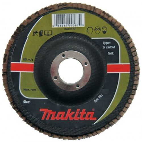 MAKITA P-65361 Disque a lamelles 125 × 22,2 mm K120 MAKITA P-65361 Disque a lamelles 125 × 22,2 mm K120