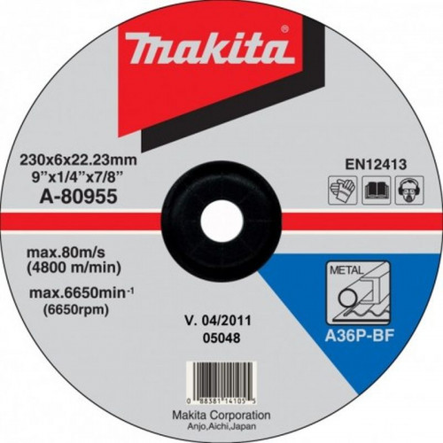 Makita A-80955 Meule a ébarber métal 230x6x22,23 mm