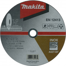 Makita B-12273 Disques a tronçonner métal et inox pour meuleuses