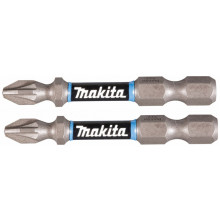 Makita E-03305 Embouts Impact Premier 50 mm POZIDRIV (PZ), Hexa 1/4''