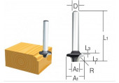Makita D-09357Fraise a arrondir, 6mm