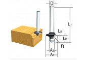 Makita D-09547 Fraise a queue arrondie R-8 mm