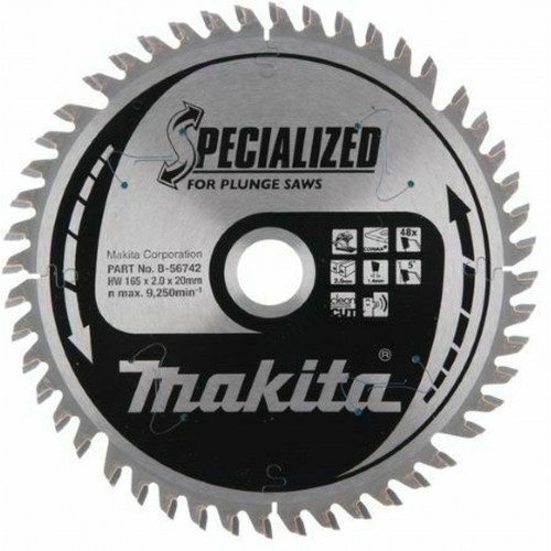 Makita B-56742 Disque TCT 165/20/48T Corian Makita B-56742 Disque TCT 165/20/48T Corian