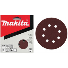 Makita P-43577 Disques abrasifs 125 mm auto-agrippant 8 trous (bois/métal)