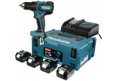 Makita DDF459RF4J Perceuse visseuse (4x3,0Ah/ 18V +DC18RC) MAKPAC