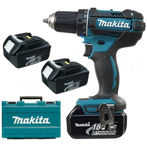Makita DDF482RFE3 Perceuse-visseuse sans fil 18V / 3,0 Ah 3 batteries + chargeur