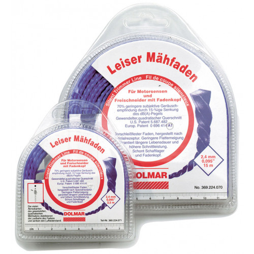 Makita 369224060 Bobine de fil nylon carré silencieux 2,0mm 15m