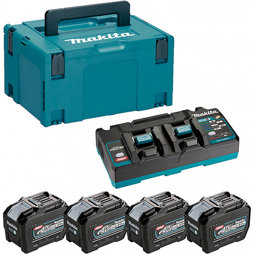 Makita Pack Énergie Li-ion XGT 40V 4xBL4080F+DC40RB+Makpac 1910A8-3 Makita Pack Énergie Li-ion XGT 40V 4xBL4080F+DC40RB+Makpac 1910A8-3
