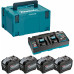 Makita Pack Énergie Li-ion XGT 40V 4xBL4080F+DC40RB+Makpac 1910A8-3