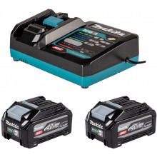 Makita Pack énergie Li-ion XGT 40V 2xBL4040F+DC40RA 1916Y1-1