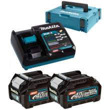 Makita 191V07-0 Set Li-ion XGT 40V 2xBL4020+1xDC40RA+Makpac