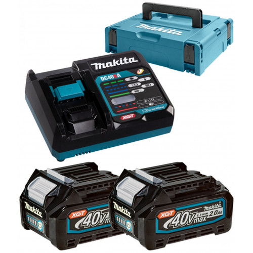 Makita 191V07-0 Set Li-ion XGT 40V 2xBL4020+1xDC40RA+Makpac