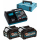 Makita 191V07-0 Set Li-ion XGT 40V 2xBL4020+1xDC40RA+Makpac