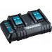 Makita DC18SH Chargeur 2 batteries Makstar Li-Ion 14,4 a 18V 199687-4