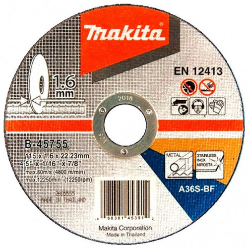 Makita B-45755 Disques a tronçonner 115x1,6x22,23