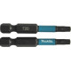 Makita B-63775 Embouts Impact Black 50 mm TORX ® (T), Hexa 1/4''