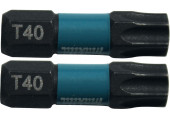 Makita B-63703 Embouts 1/4" Impact Black T40, 25mm