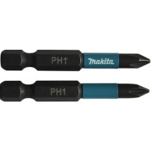 Makita B-63719 Embouts Impact Black 50 mm PHILLIPS (PH), Hexa 1/4''