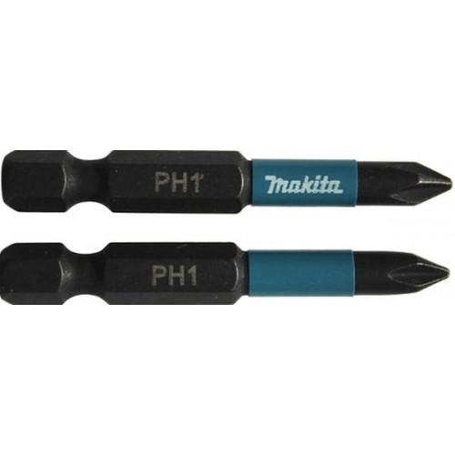 Makita B-63719 Embouts Impact Black 50 mm PHILLIPS (PH), Hexa 1/4''