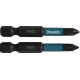 Makita B-63719 Embouts Impact Black 50 mm PHILLIPS (PH), Hexa 1/4''