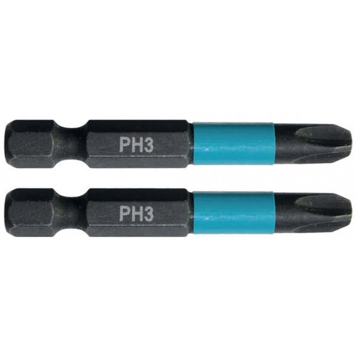 Makita B-63731 Embouts Impact Black 50 mm PHILLIPS (PH), Hexa 1/4''