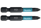 Makita B-63747 Embouts Impact Black 50 mm POZIDRIV (PZ), Hexa 1/4''
