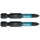 Makita B-63747 Embouts Impact Black 50 mm POZIDRIV (PZ), Hexa 1/4''