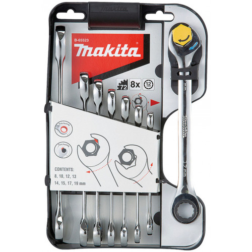 Makita B-65523 Jeu de clés mixtes a serrage rapide et a cliquet