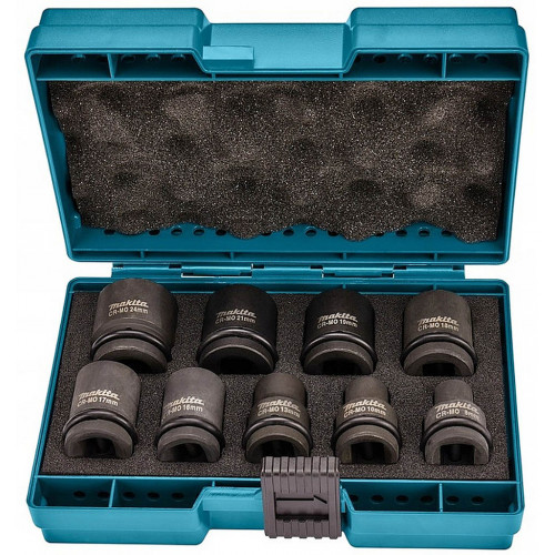 Makita D-41517 Coffrets 9 douilles pour boulonneuses a choc 1/2''