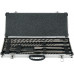 Makita D-42385 Jeu de forets et burins SDS-Plus dans un coffret en aluminium, 10 pieces