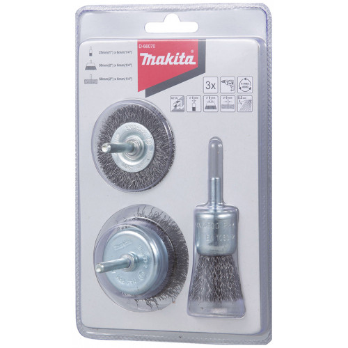 Makita D-66070 Set 3 brosses perceuses