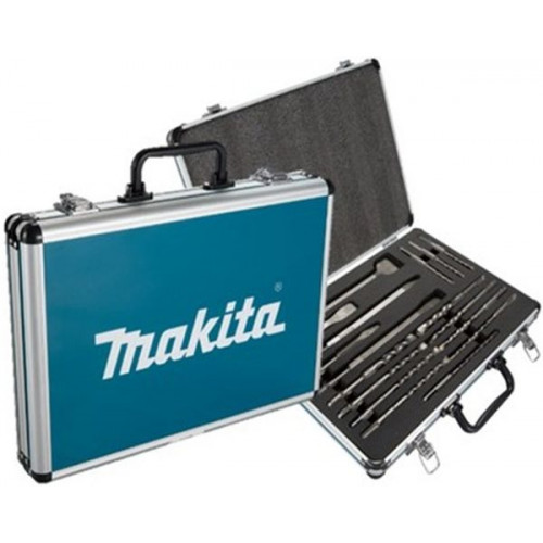 Makita D-70904 Jeu de forets et de burins SDS-Plus de 10 pieces